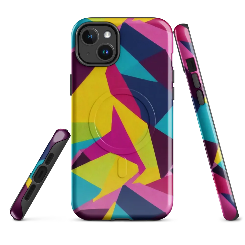 Electric Origami on MagSafe Tough Case for iPhone® — Front