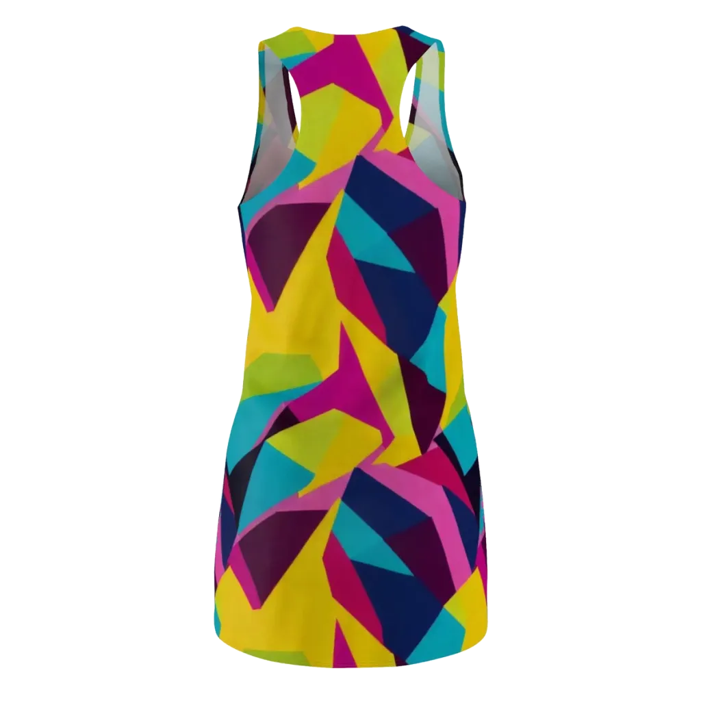 Electric Origami on Racerback Dress — Back