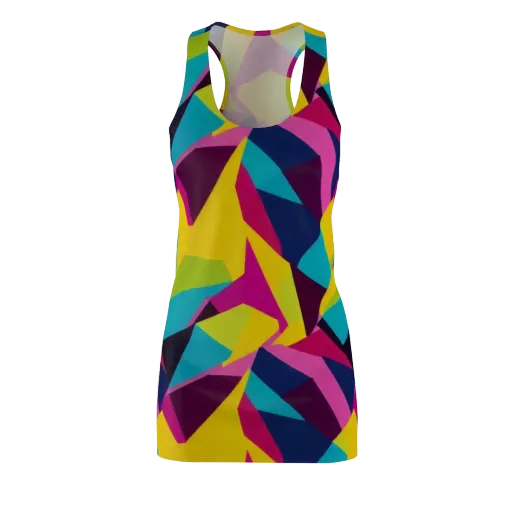 Electric Origami on a Racerback Dress