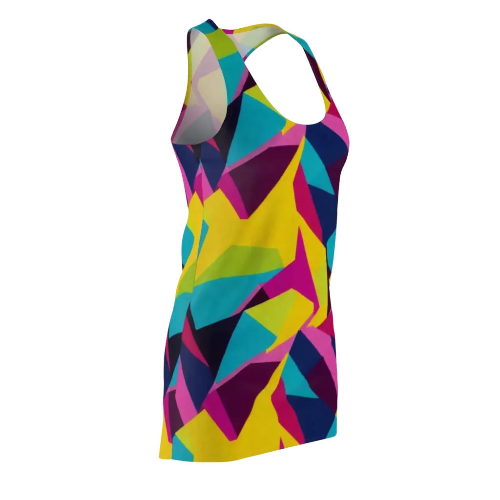 Electric Origami on Racerback Dress — Front Side