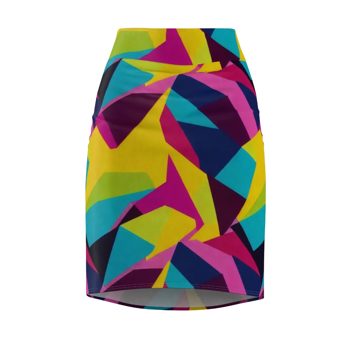 Electric Origami on Pencil Skirt — Front