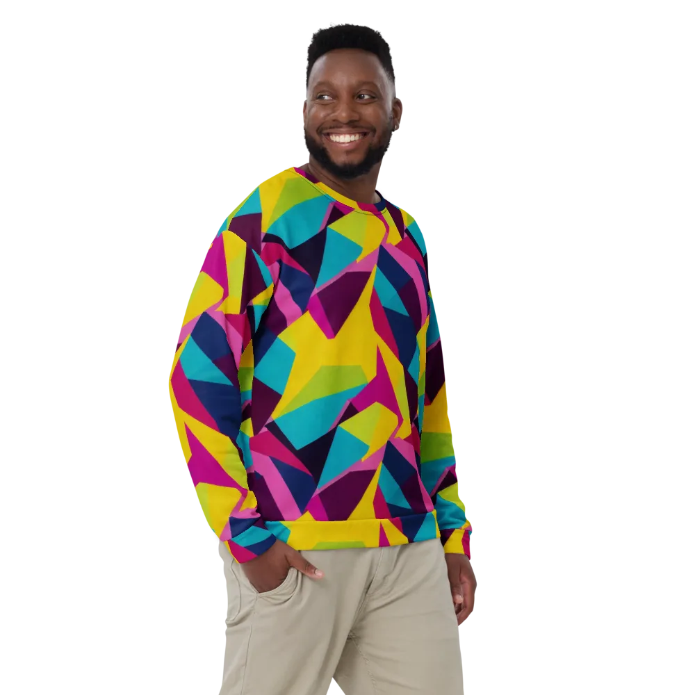 Electric Origami on Sweatshirt — Front