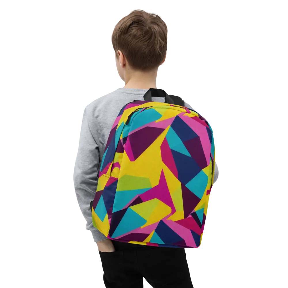 Electric Origami on Minimalist Backpack — Zoomed-in