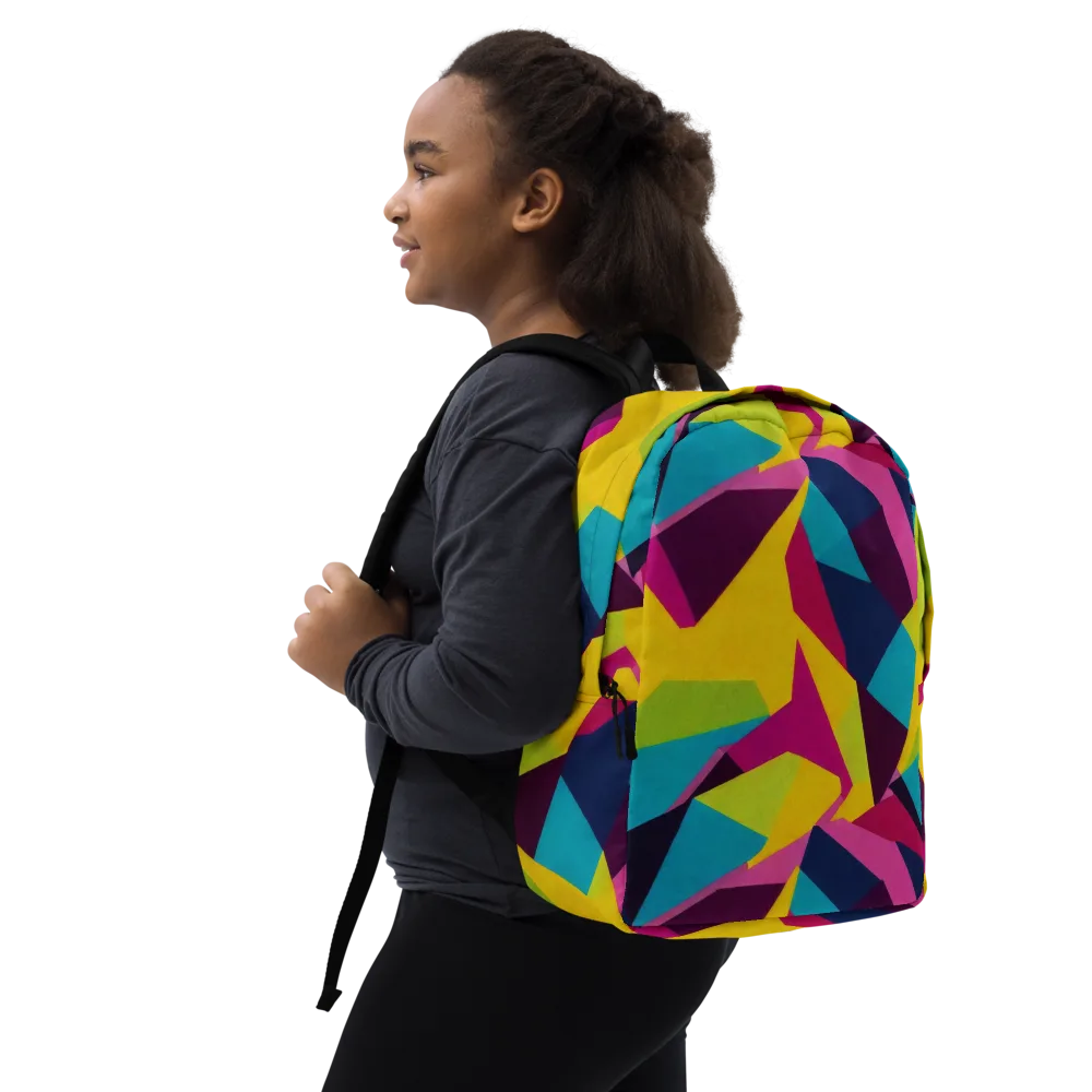 Electric Origami on Minimalist Backpack — Right Front