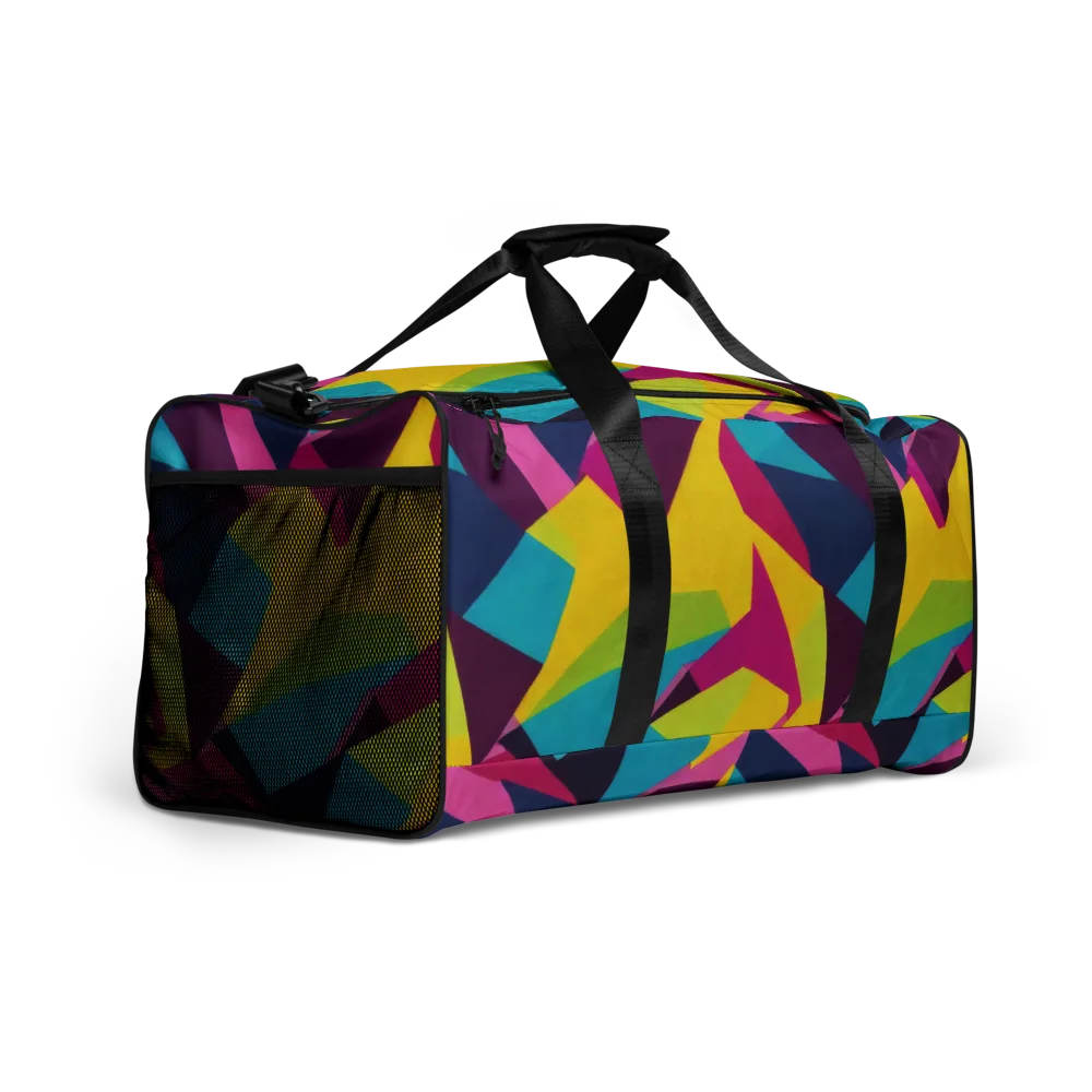 Electric Origami on Duffle Bag — Right Front