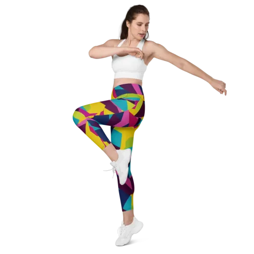 Electric Origami on a Leggings with Pockets
