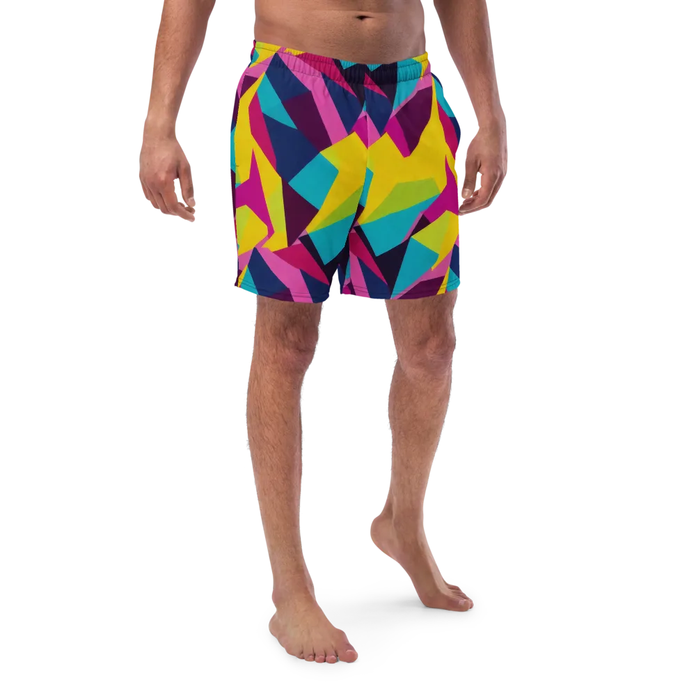 Electric Origami on Swim Trunks — Front