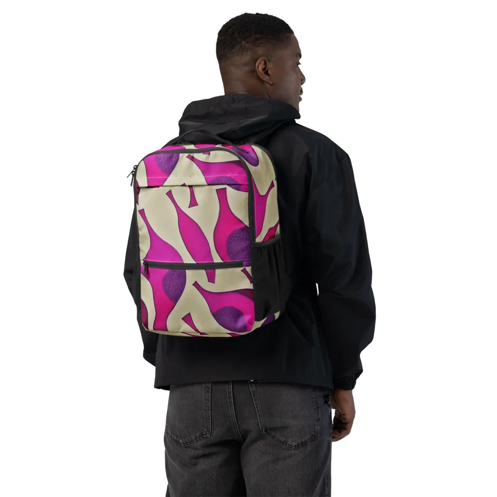 Magenta Relic on Utility Backpack — Back