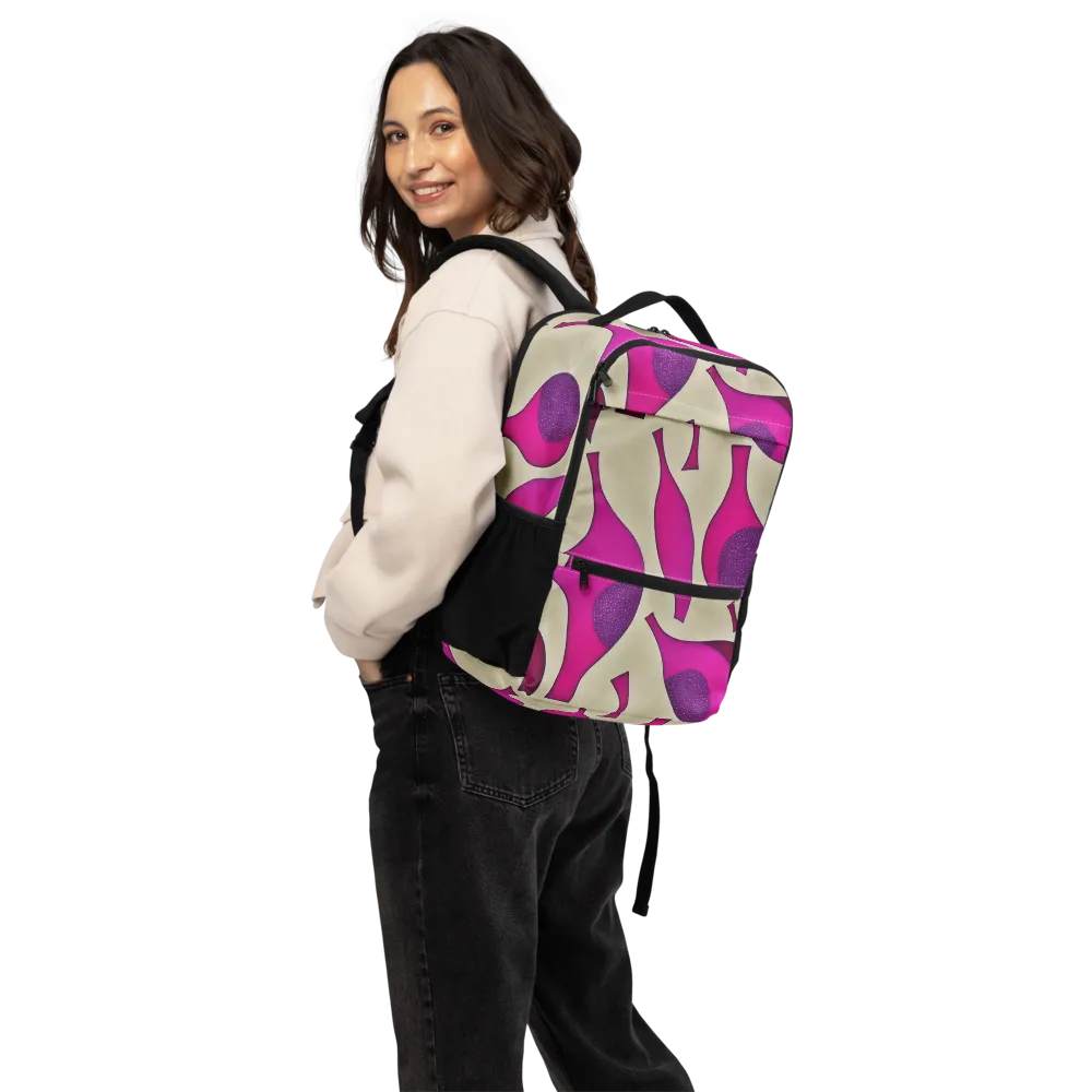 Magenta Relic on Utility Backpack — Back