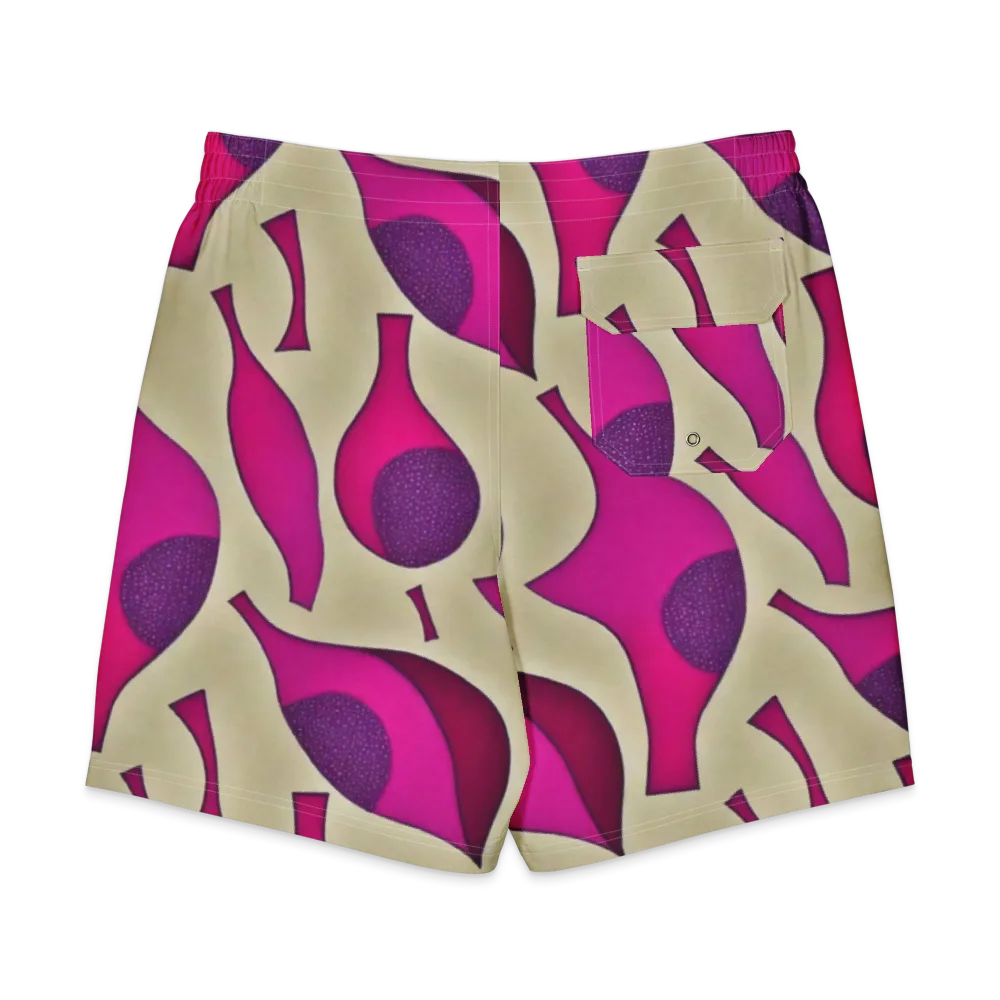 Magenta Relic on Men's Board Shorts — Back