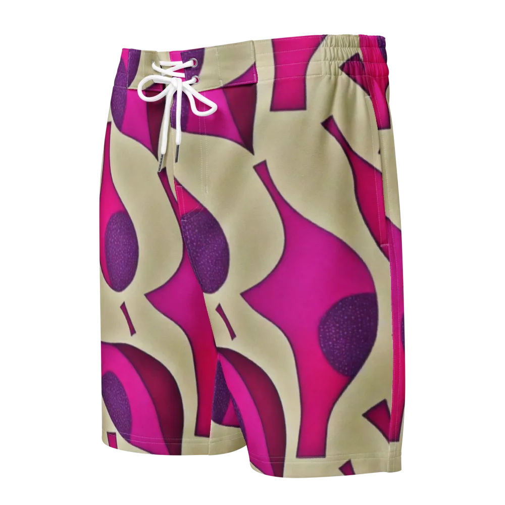 Magenta Relic on Men's Board Shorts — Front
