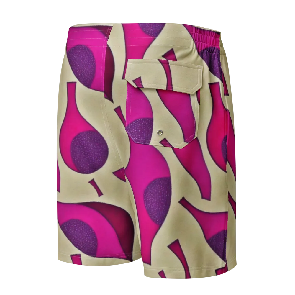 Magenta Relic on Men's Board Shorts — Back
