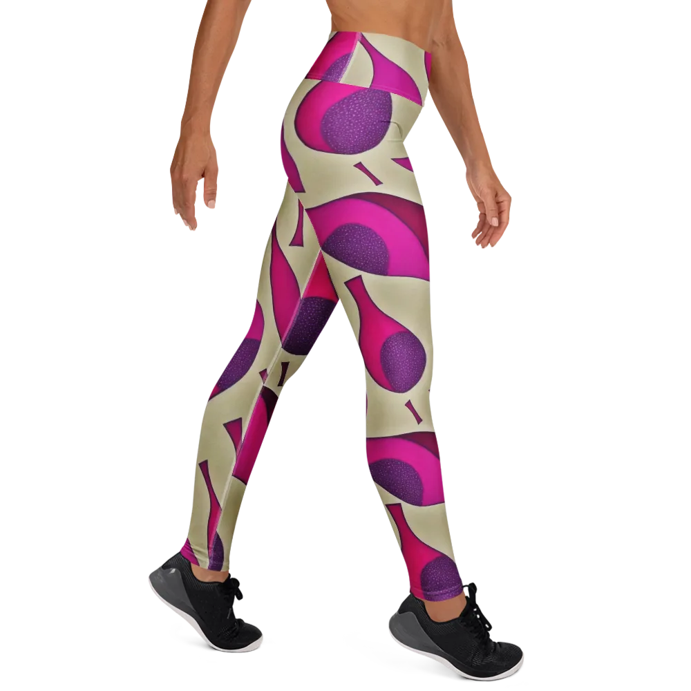 Magenta Relic on Yoga Leggings — Right