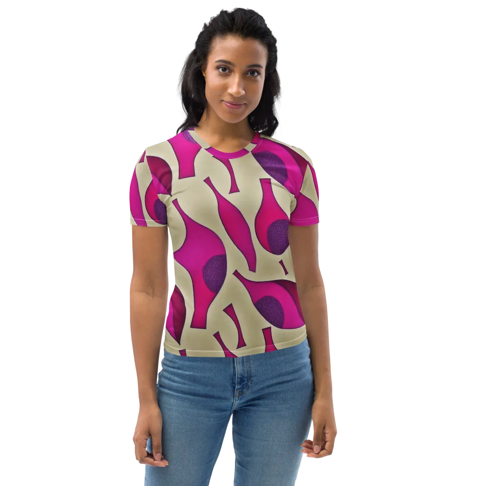 Magenta Relic on Women's Crew Neck T-Shirt — Front