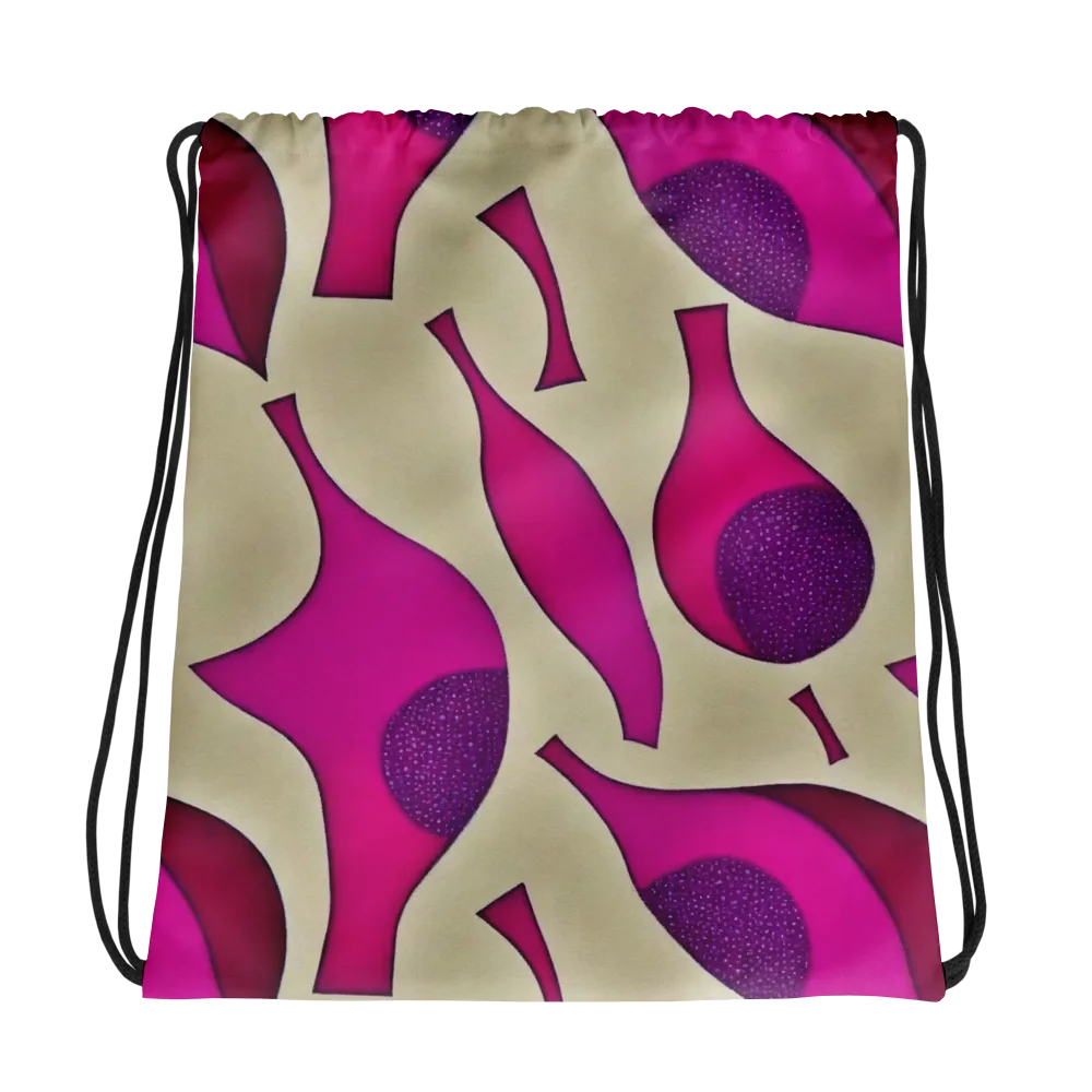 Magenta Relic on Drawstring Bag — Photo