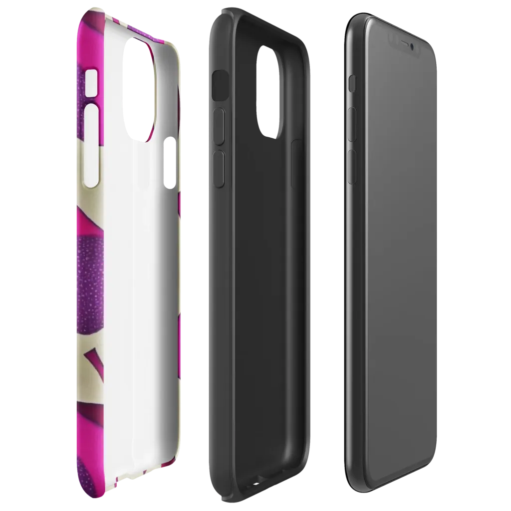 Magenta Relic on Tough Case for iPhone® — Right