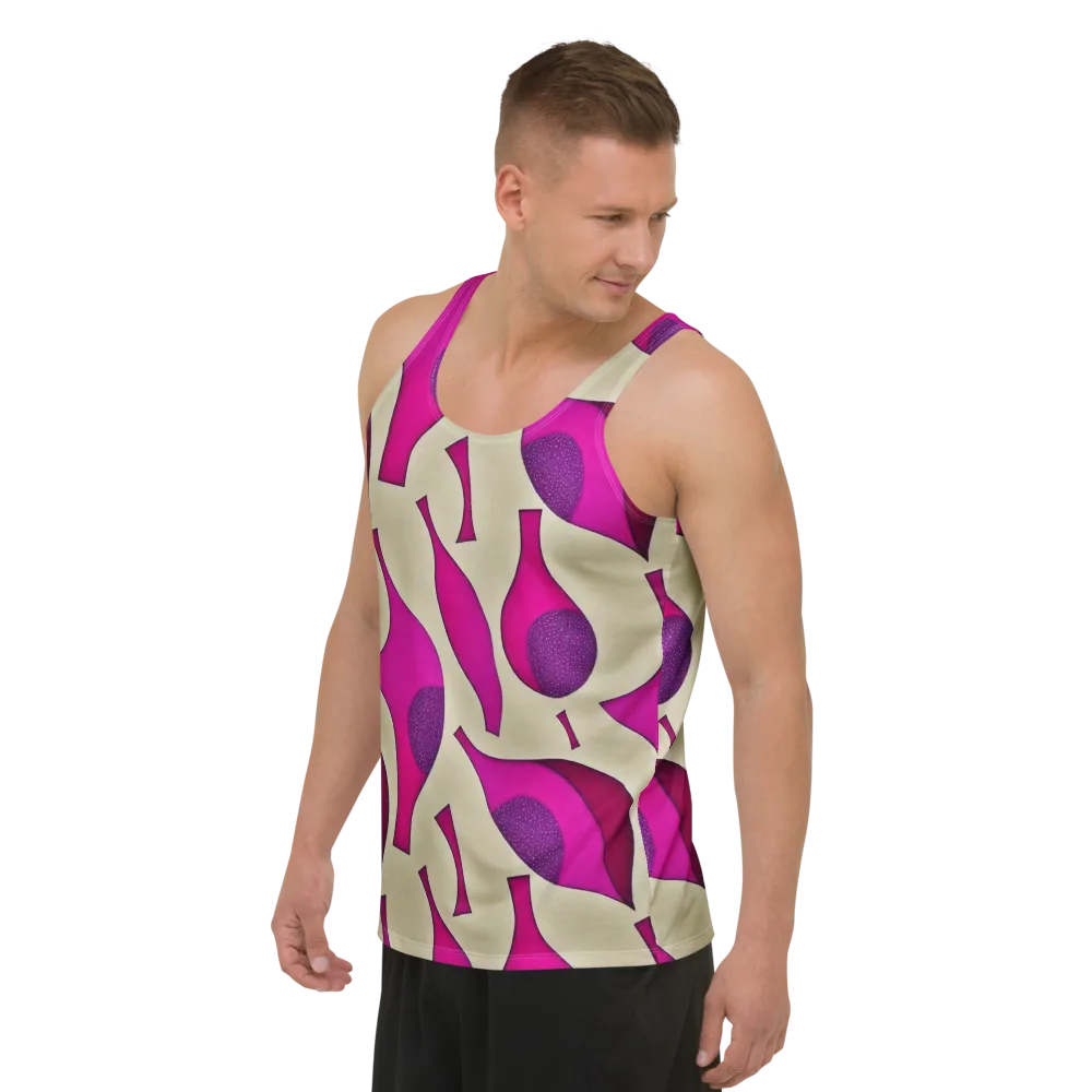 Magenta Relic on Men's Tank Top — Left Front