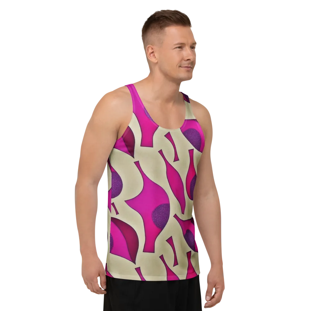 Magenta Relic on Men's Tank Top — Right Front