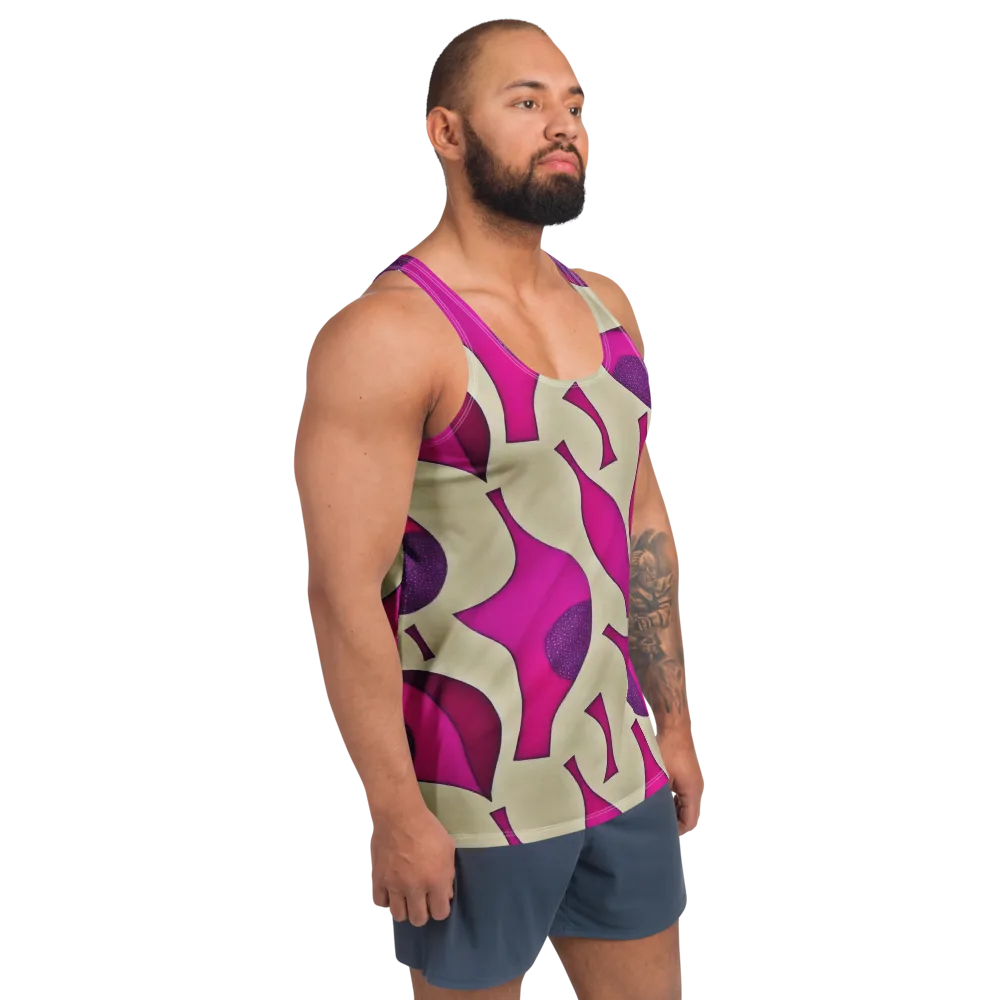 Magenta Relic on Men's Tank Top — Right Front