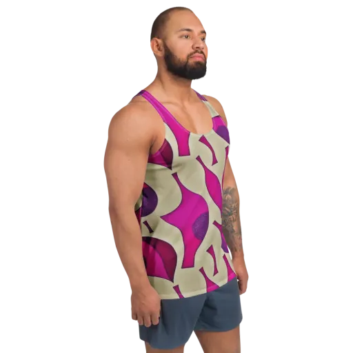 Magenta Relic on a Men's Tank Top