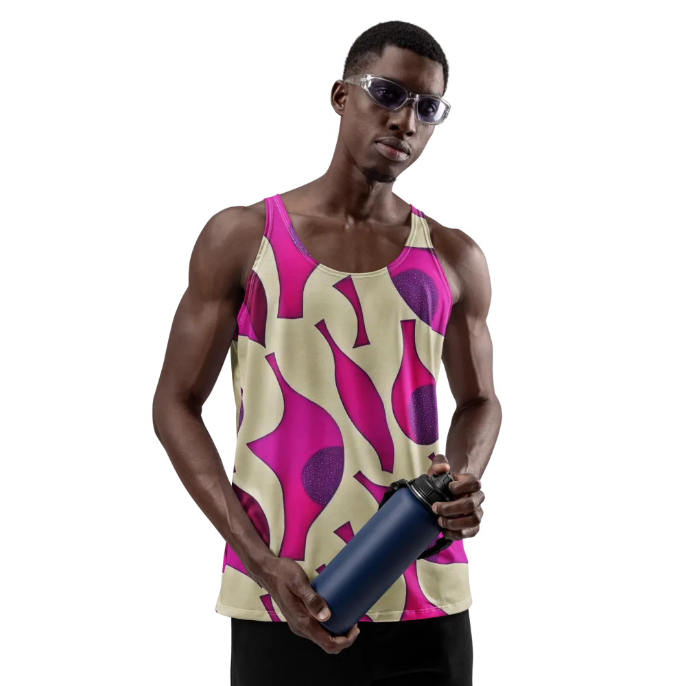 Magenta Relic on Men's Tank Top — Front
