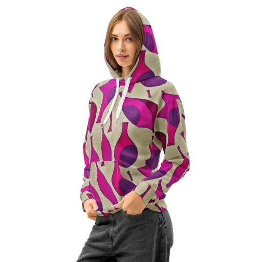 Magenta Relic on a Cotton Hoodie