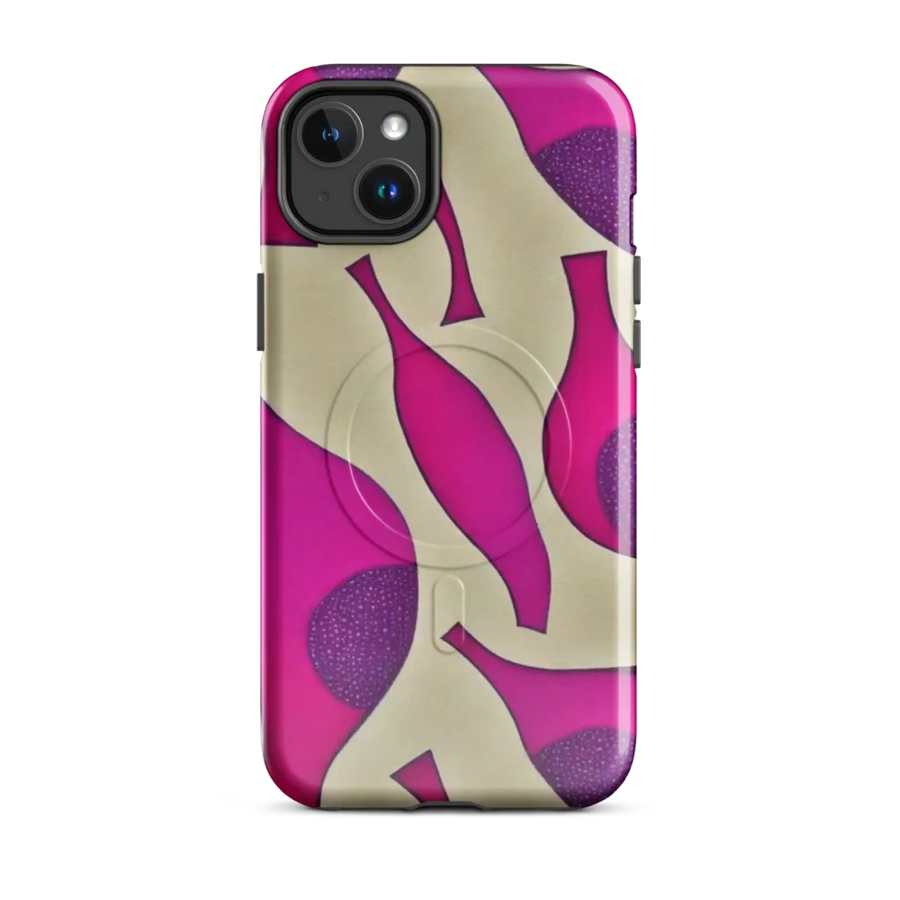 Magenta Relic on MagSafe Tough Case for iPhone® — Front