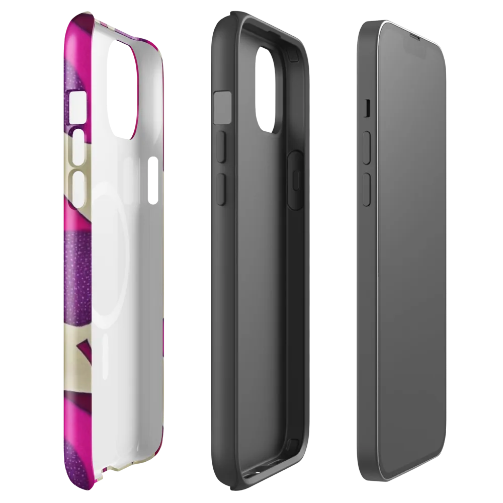Magenta Relic on MagSafe Tough Case for iPhone® — Front