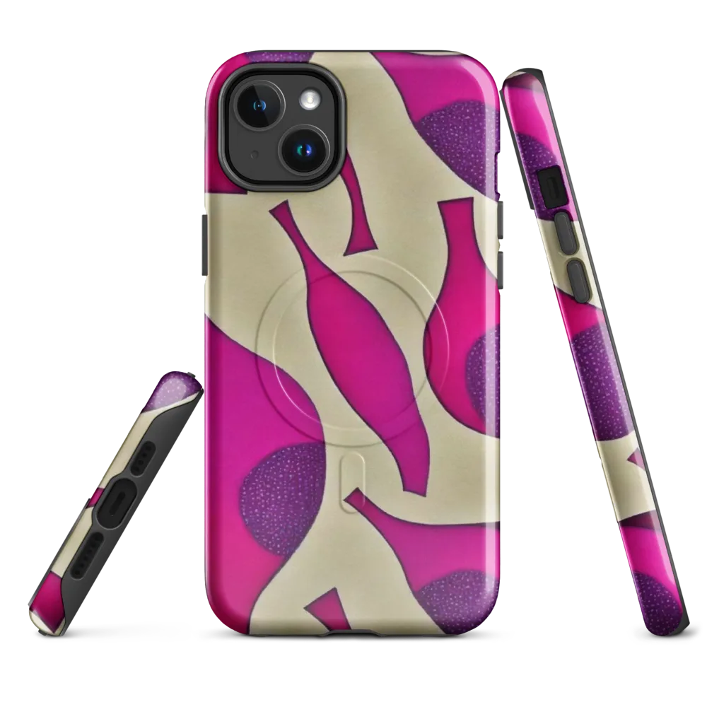 Magenta Relic on MagSafe Tough Case for iPhone® — Front
