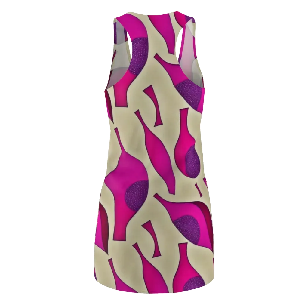 Magenta Relic on Racerback Dress — Back