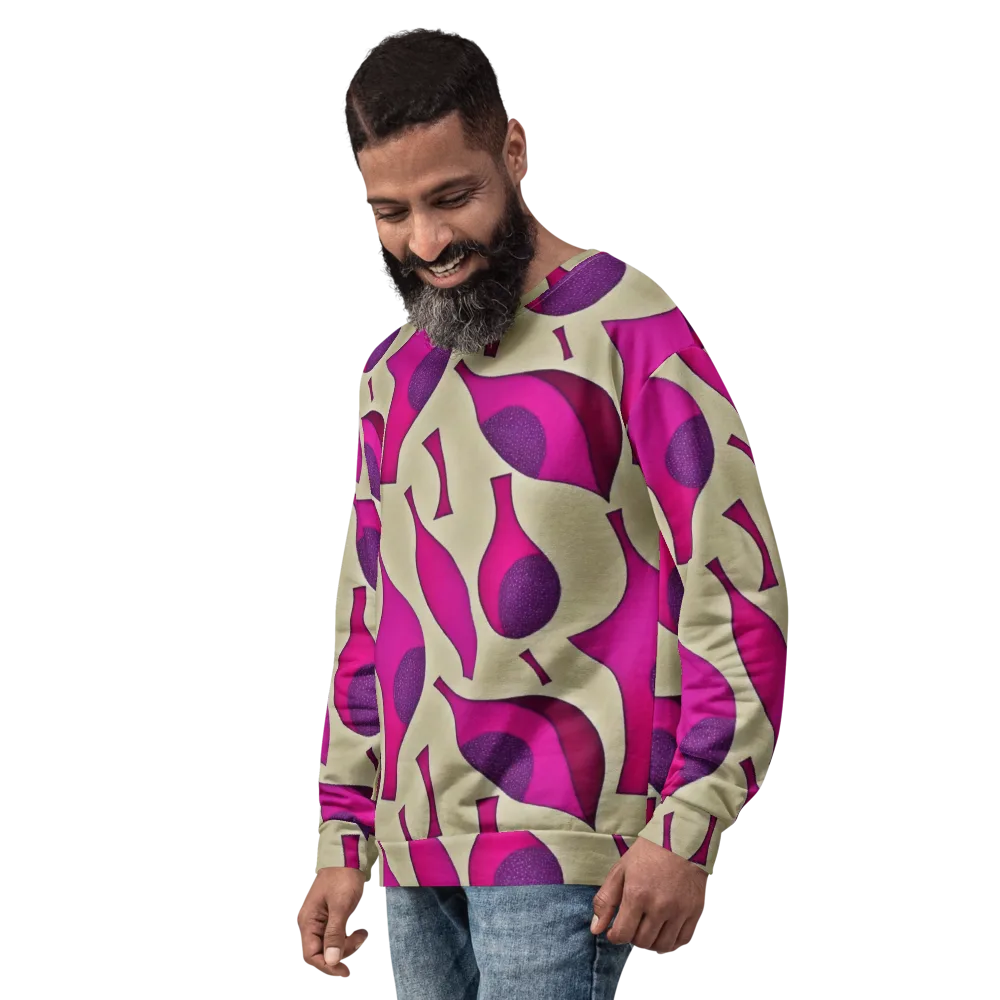 Magenta Relic on Sweatshirt — Left Front
