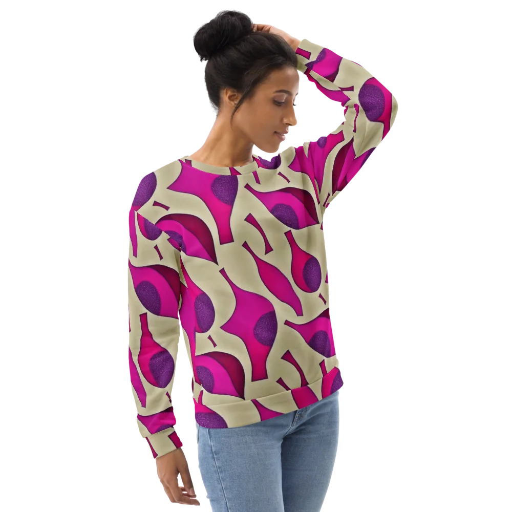 Magenta Relic on Sweatshirt — Right Front