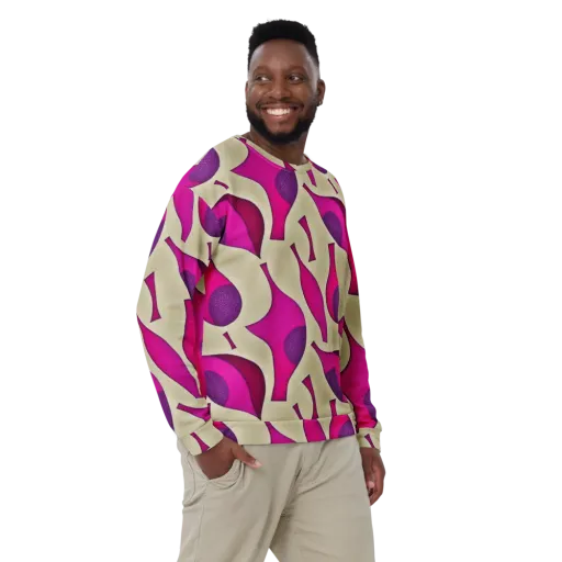 Magenta Relic on a Sweatshirt