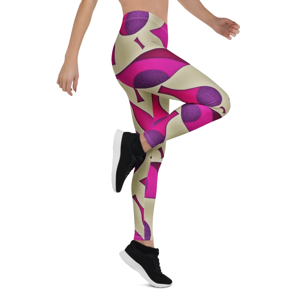 Magenta Relic on Leggings — Right
