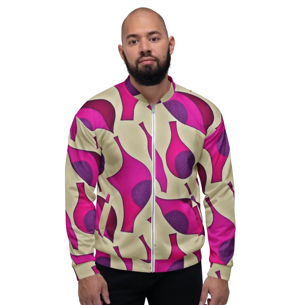 Magenta Relic on Bomber Jacket — Front