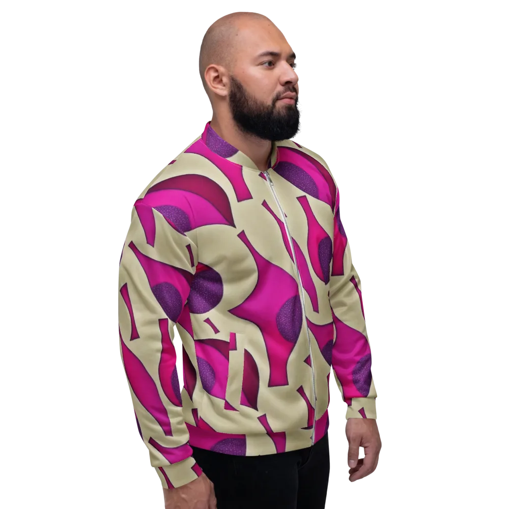 Magenta Relic on Bomber Jacket — Right