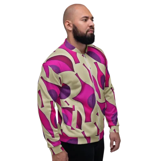 Magenta Relic on a Bomber Jacket