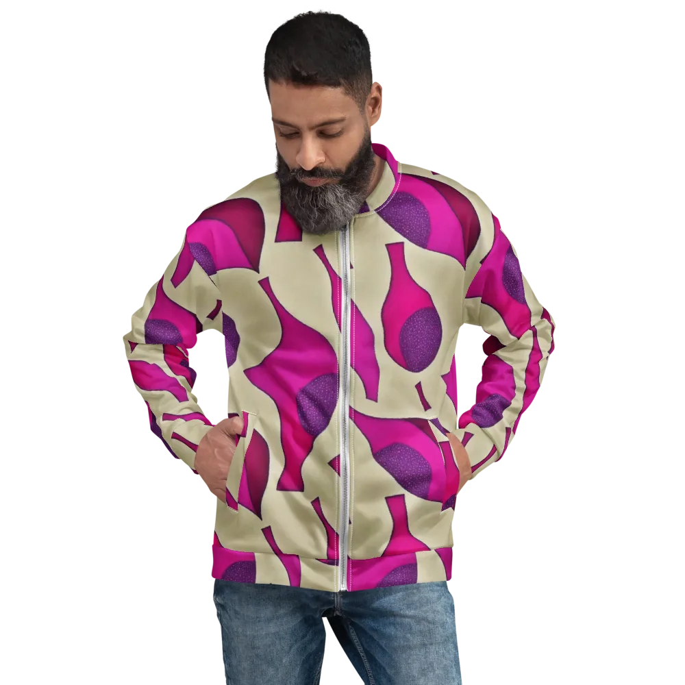 Magenta Relic on Bomber Jacket — Front