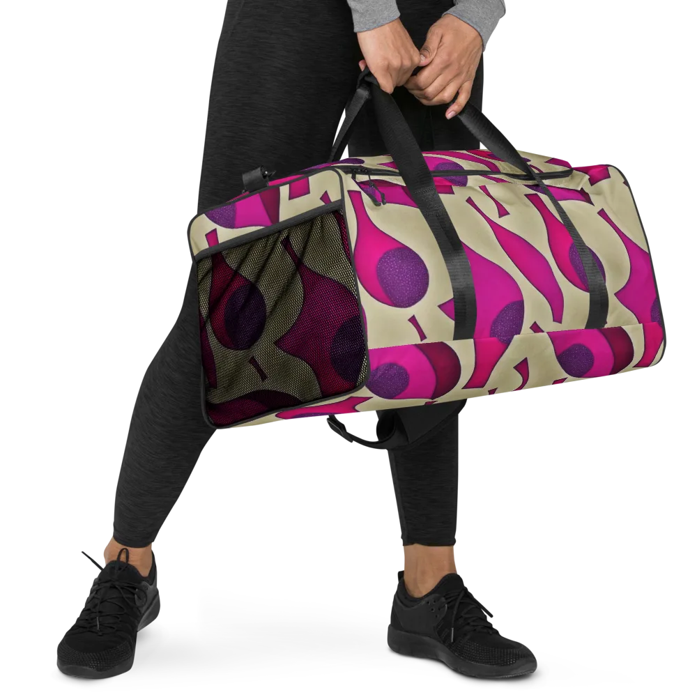 Magenta Relic on Duffle Bag — Right Front