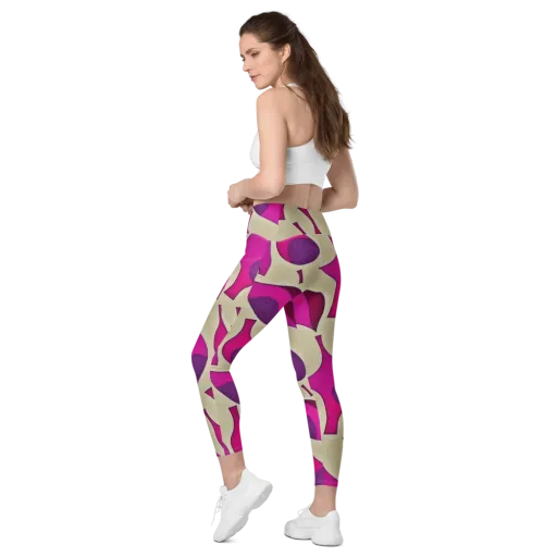 Magenta Relic on a Leggings with Pockets