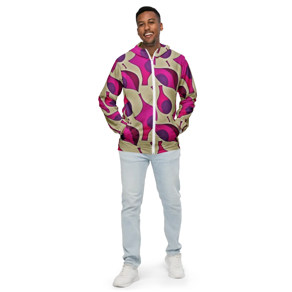Magenta Relic on Men's Windbreaker — Front