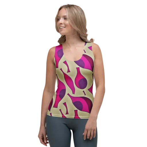 Magenta Relic on a Women's Tank Top