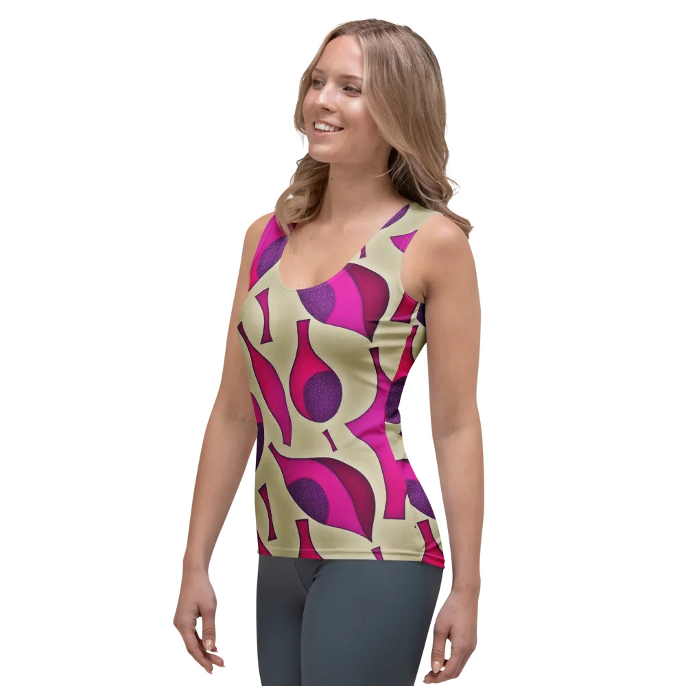 Magenta Relic on Women's Tank Top — Left Front