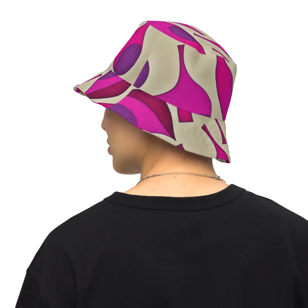 Magenta Relic on Reversible Bucket Hat — Back Inside