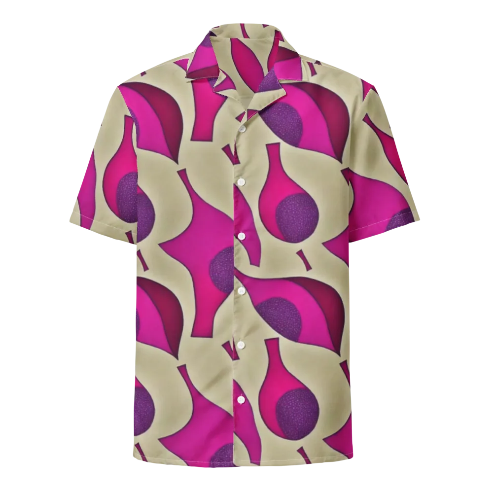 Magenta Relic on Button Shirt — Front