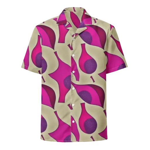 Magenta Relic on a Button Shirt