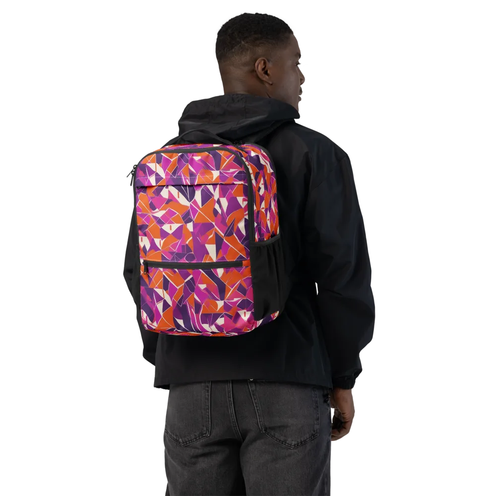 Citrus Fracture on Utility Backpack — Back