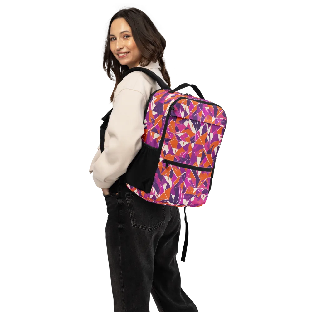 Citrus Fracture on Utility Backpack — Back