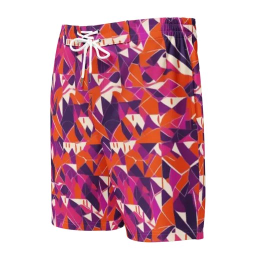 Citrus Fracture on a Men's Board Shorts