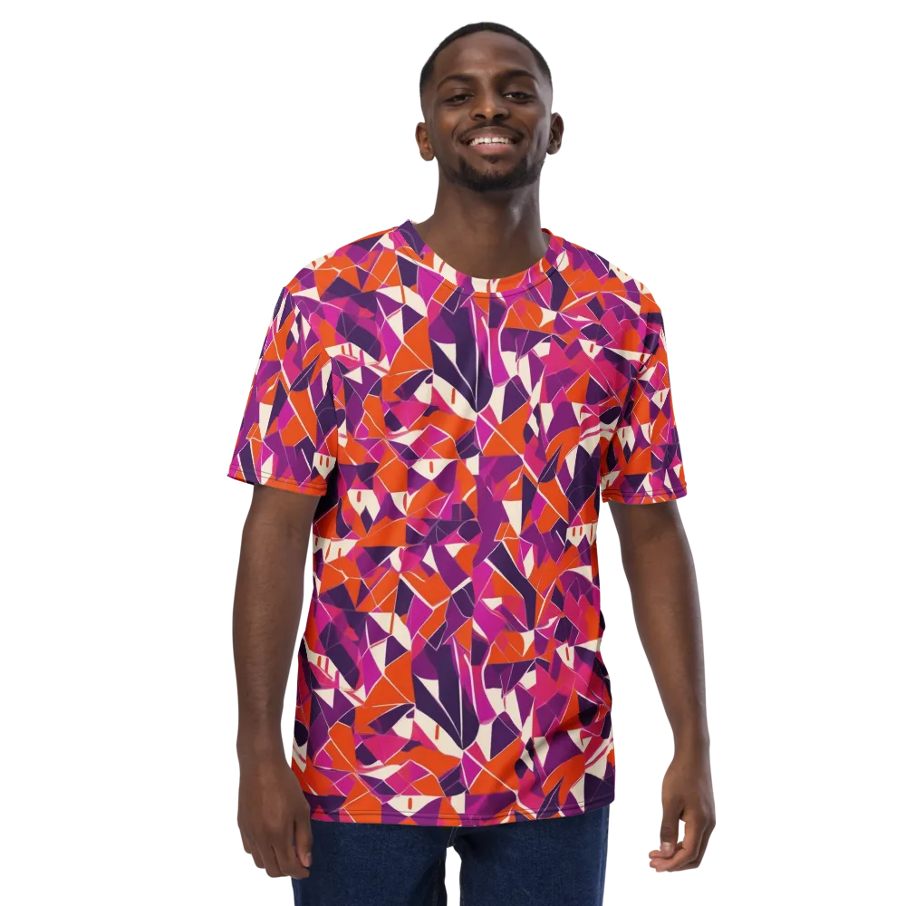 Citrus Fracture on Men's Crew Neck T-Shirt — Front